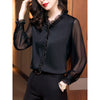 Ruches Chiffon Blouses