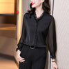 Ruches Chiffon Blouses